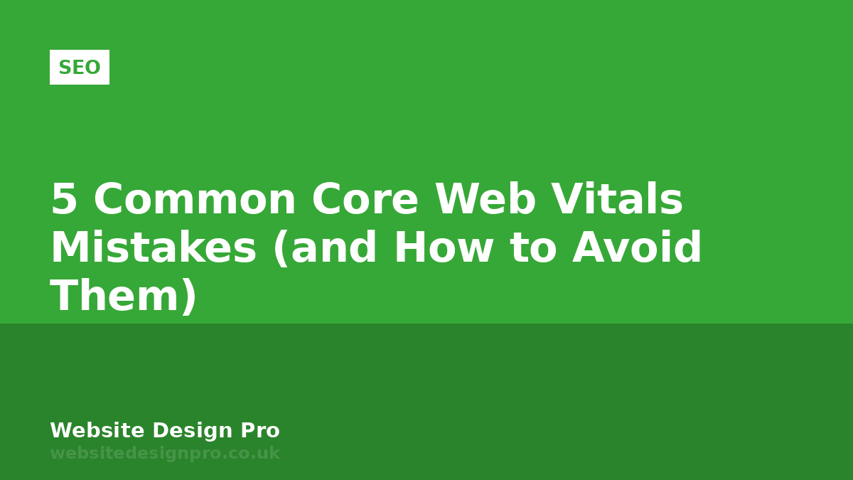 5 Common Core Web Vitals Mistakes (and How to Avoid Them)
