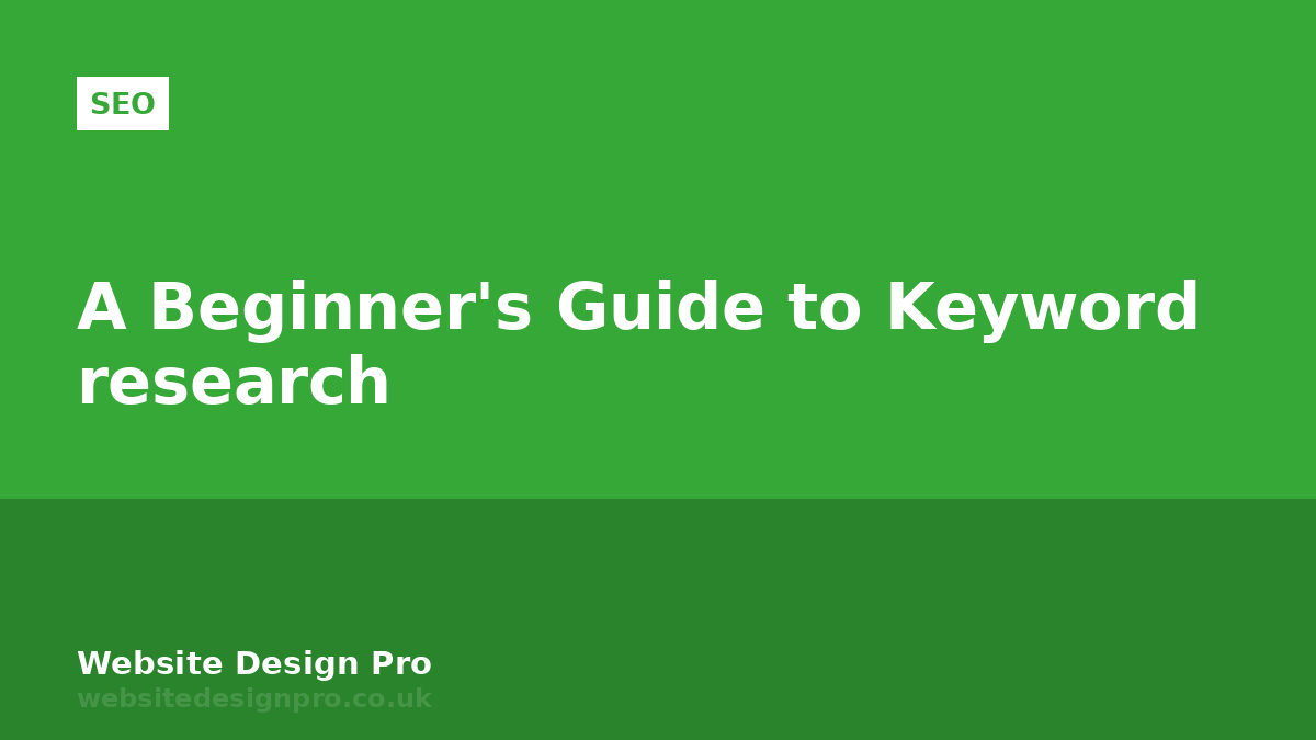A Beginner's Guide to Keyword research
