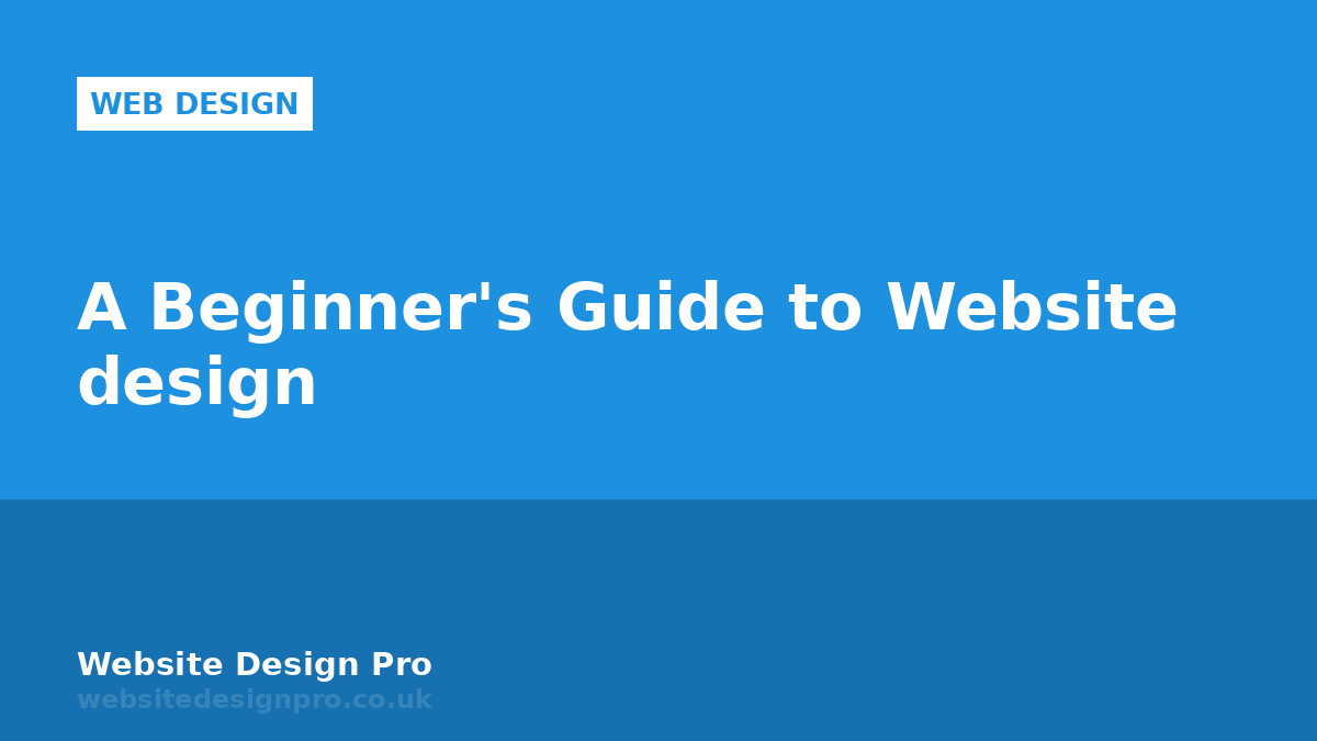 A Beginner's Guide to Website design