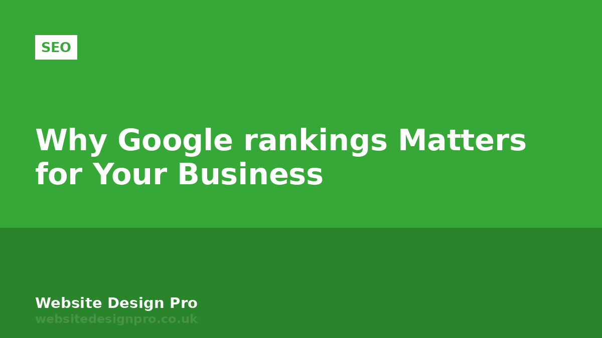 Why Google rankings Matters for Your Business