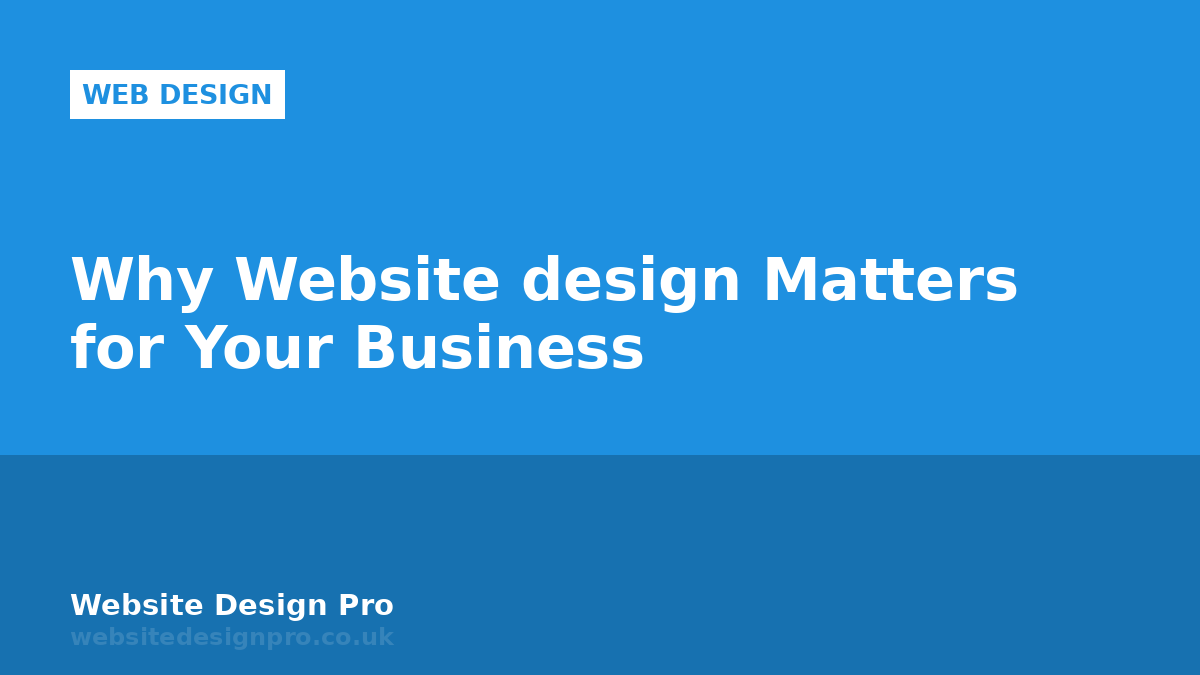 Why Website design Matters for Your Business