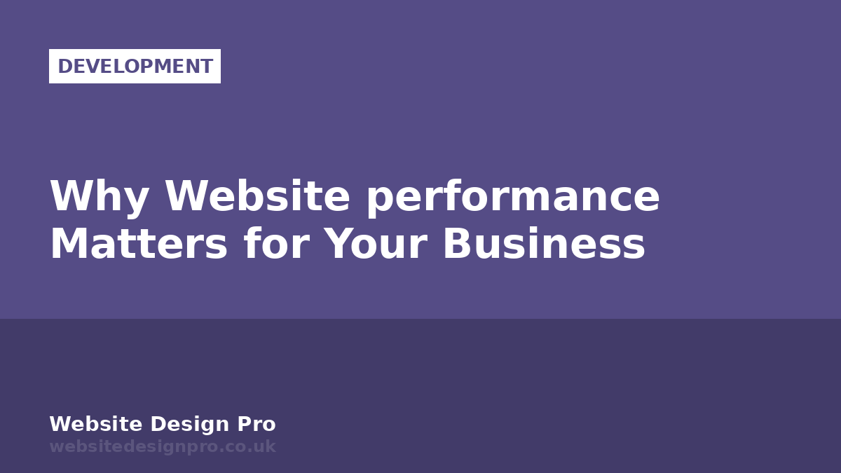 Why Website performance Matters for Your Business